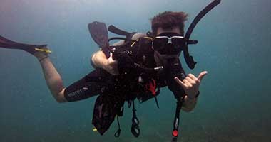 Awesome scuba diver